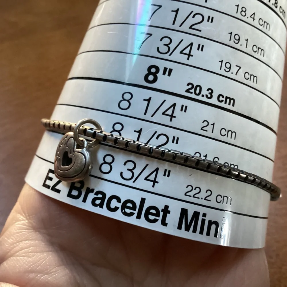 Brighton Silver-tone Bracelet Fits 8.5” wrist size